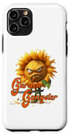 Coque pour iPhone 11 Pro Funny Garden Gangster En colère Tournesol Monstre Jardinage