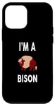 Coque pour iPhone 12 mini BISON T-shirt humoristique avec inscription « I'm A BISON »