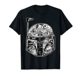 Star Wars Boba Fett Helmet Storyline Graphic T-Shirt T-Shirt