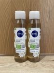 2 x NIVEA Naturally Good Honeysuckle Scent Oil Infused Shower Gel 300ml