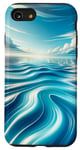 Coque pour iPhone SE (2020) / 7 / 8 Ondulations de l'eau Belle mer Océan
