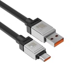 Baseus CoolPlay USB - USB-C Kabel 100W, 1m - Svart