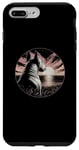 Coque pour iPhone 7 Plus/8 Plus Vintage Bull Terrier Chien Rétro Coucher De Soleil Scène Art