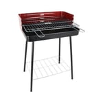 Barbecues et accessoires Magnifique barbecue a charbon sur pied algon noir rouge (52 x 37 x 71,5 cm)