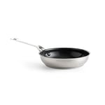 KitchenAid Stainless Steel PFAS-Free Healthy Ceramic Non-Stick 28 cm Frying Pan, Clad, Induction, Oven Safe up to 220°C, Silver