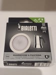 Bialetti 6 Cup Inox Filter Plate & 1 Gasket/Seal/Rubber Ring - Venus Musa Kitty