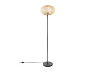 Lindby - Solvira Gulvlampe Bamboo/Black Lindby