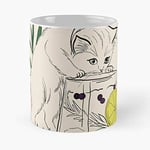 Licken Kitten Classic Mug - for Office Decor, College Dorm, Teachers, Classroom, Gym Workout and School Halloween, Holiday, Christmas Party ! Great Inspirational Wall Art Poster.