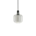 Normann Copenhagen Amp Taklampa S rökfärgat glas/svart