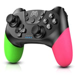 Zexrow Wireless Controller for N-Switch/Switch Lite, Switch Pro Controller Gamepad Joypad for Switch Console and PC Supports Gyro Axis and Dual Vibration(Green and Pink)