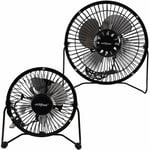 True Face Usb Desk Fan Cooling Fan with Metal Shell and Aluminium Blades Small Quiet Personal Cooler Portable Table Fan with Switch on/off Great for Desktop Tabletop Office & Travel 4 Inches
