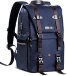 Waterproof Camera Bag Backpack, Case, Large Capacity, for SLR Camera Laptop Grey lens pouch bagGDS,Grey (Color : Blue, Size : Blue)