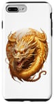 Coque pour iPhone 7 Plus/8 Plus Dragon doré
