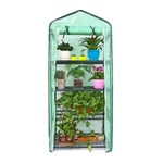 HUANRU 4 Tier Mini Greenhouse, Plastic Mini Greenhouse Cover Indoor Outdoor Tent Garden Green House 69x49x155cm(Only Cover)