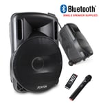 Wireless PA Speaker System Bluetooth & Microphone 15" Presentation Instructor
