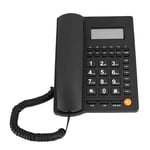 Mugast Desktop Corded Telephone for Home/Office/Hotel, DTMF/FSK Wired Fixed Landline Phone, with Caller ID/Alarm/IP Function,Business Office Home Use Landline Telephone (Black)