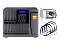 QNAP TL-D1600S - Baie de disques - 16 Baies (SATA-600) - SATA 6Gb/s (externe)
