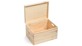 Wooden Storage Box with lid - Safe Place Extra Large