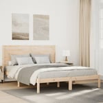 Sängram utan madrass extra lång 140x210 cm massivt trä