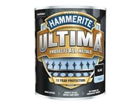 Hammerite Ultima Metal Paint Smooth Black 750ml HMMUMSBL750