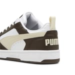 PUMA Mixte Rebound v6 Low Sneaker, Espresso Brown-Alpine Snow White, 38.5 EU