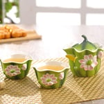 Unique Mug Creative Cupsenamel Tea Set Include 1 Pot 2 Cup, Elegant Gaiwan,Beautiful and Easy Teapot Kettle,Kung Fu Teaset Drinkware Mug