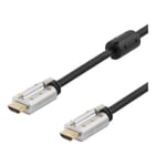 Deltaco Hdmi-kabel Låsbar V2.0, 4k, Ultrahd 60hz, 2m