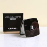 Chanel Compact Mirror, Engraved Logo, Double Facettes, Duo  - New 