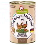 Ekonomipack: Granatapet Liebling's Mahlzeit 24 x 400 g - Fasan & fjäderfä