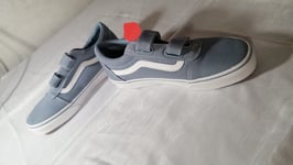Women Pumps Sneakers Canvas Blue Textile Ladies Trainers Shoes By Vans UK 4 EU37