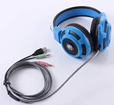 HUAKLIN Computer headset electronic game electric competition Internet cafe headphones wired music bass voice headset C