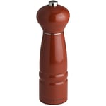 Cole & Mason Windsor Lacquered Beech Pepper Mill, 18 cm - Red Gloss