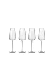 Luigi Bormioli Champagne glass Optica 21 cl 4 pcs.