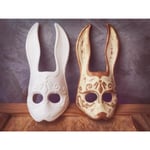 MakeIT Halloween Kanin "bunny" Mask / Gul One Size