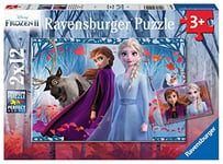 Ravensburger - Puzzle Enfant - 2 Puzzles 12 pièces - Voyage vers l'inconnu - Disney La Reine des Neiges 2 - Fille ou garçon dès 3 ans - Puzzle de qualité supérieure fabriqué en Europe - 05009