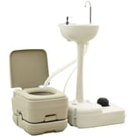 Design In - Toilette de camping Toilette Chimique - wc à poser 10+10L et support à lave-mains 20L BV866711