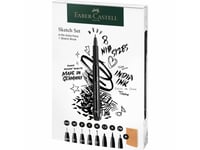 Faber-Castell 267102, Svart, Multi, Rund, 8 Styck