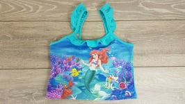 Official Disney Princess Ariel The Little Mermaid Swim Top 11-12 YRS A142-26