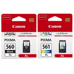 Canon PG-560XL Black & CL-561XL Colour Bundle for PIXMA TS5350/TS5353