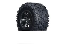 Traxxas X-Maxx 8s Wheels and Tyres (Black AT Tyres) (2) TRX7772X