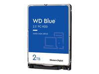 WD Blue WD20SPZX - Disque dur - 2 To - interne - 2.5" - SATA 6Gb/s - 5400 tours/min - mémoire tampon : 128 Mo - pour Intel Next Unit of Computing 13