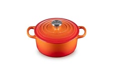 Le Creuset Signature Enamelled Cast Iron Round Casserole Dish With Lid, 18 cm, 1.8 Litre, Volcanic, 21177180902430