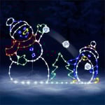 LED-snögubbe julbelysning utomhus juldekoration utomhus juldekoration amerikanska julbelysning utomhusfigurer snögubbedekoration