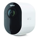 Arlo Ultra 2 Security Camera Outdoor, 4K UHD, Wireless CCTV, 6-Month Battery, Colour Night Vision, Weatherproof, Bright Spotlight, 2-Way Audio, Camera Only, Free Trial of Arlo Secure, White