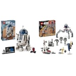 LEGO Star Wars R2-D2 Model Set, Buildable Toy Droid Figure for 10 Plus Year Old Kids, Boys & Girls & Star Wars Clone Trooper & Battle Droid Battle Pack Building Toys for Kids