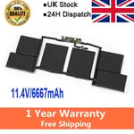 A1820 Battery For Apple MacBook Pro 15 inch Touch Bar A1707 Late 2016 Mid 2017