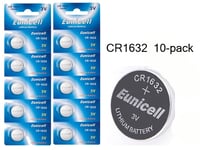 CR1632 10-pack Lithium batterier CR 1632 3V batteri ..