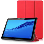 Huawei MediaPad T5 10 Case - Ultra Slim Lightweight Smart Shell Stand Cover Case for Huawei MediaPad T5 10-Inch Tablet 2018 Release, Red