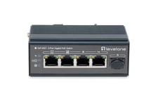 LevelOne IGP-0501 netværksswitch Gigabit Ethernet (10/100/1000) Strøm over Ethernet (PoE) Sort