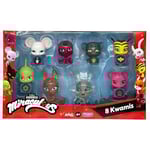 BANDAI - Miraculous - Pack de 8 kwamis – Collection de Mini-Figurines Miraculous - Coffret 8 Kwamis - Figurines Petits Personnages Mignons Miraculous Ladybug - Jouet Enfant 4 Ans et + - P50532